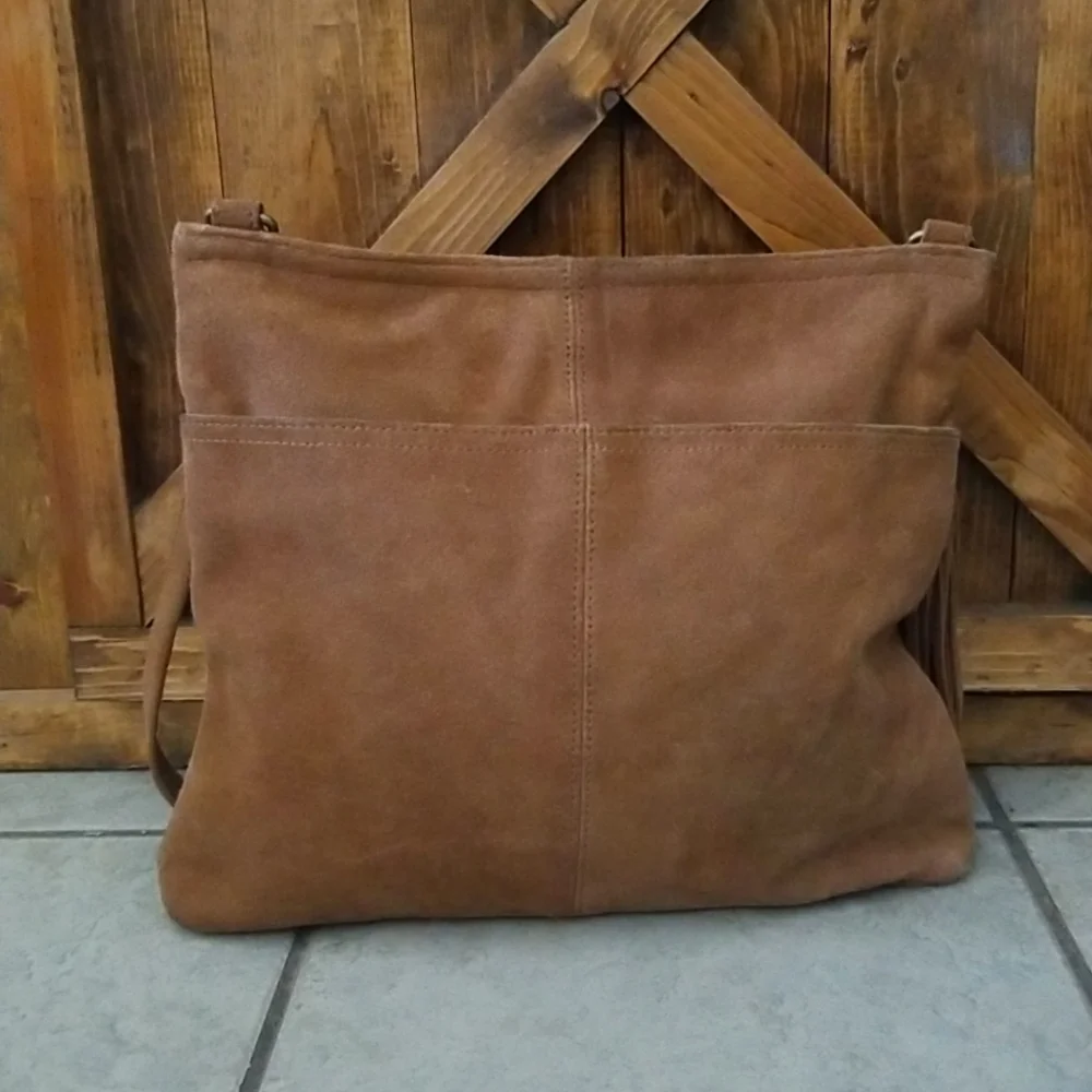 Margot Suede Crossbody Bag - Picture 4 of 12